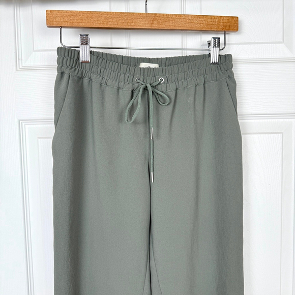 Wilfred Buffon Jogger Pants Women's Size XS Green Olive Crepe - Picture 3 of 13